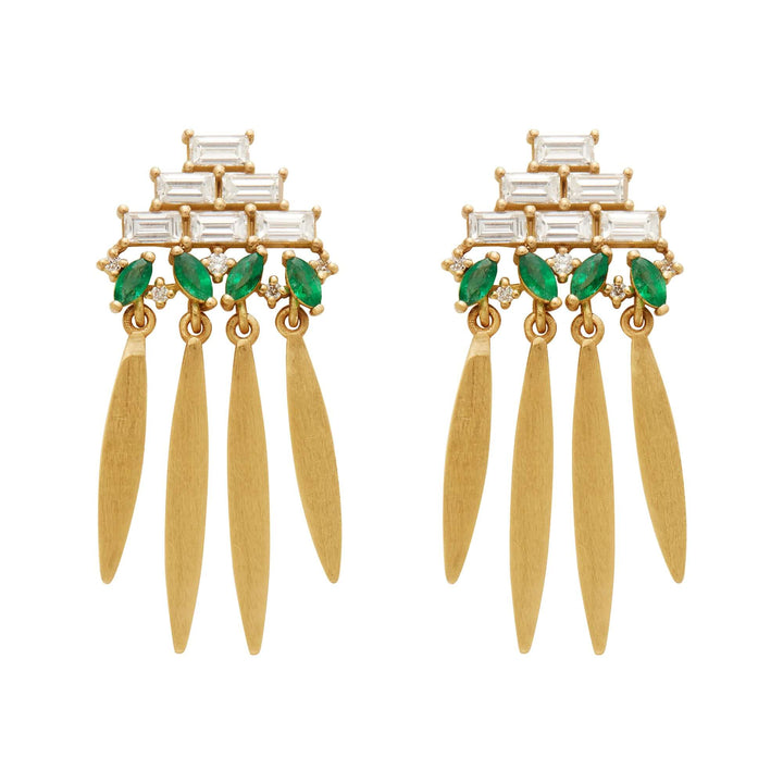 Grass Spike Earrings Y - D - EM - Grass - Ileana Makri