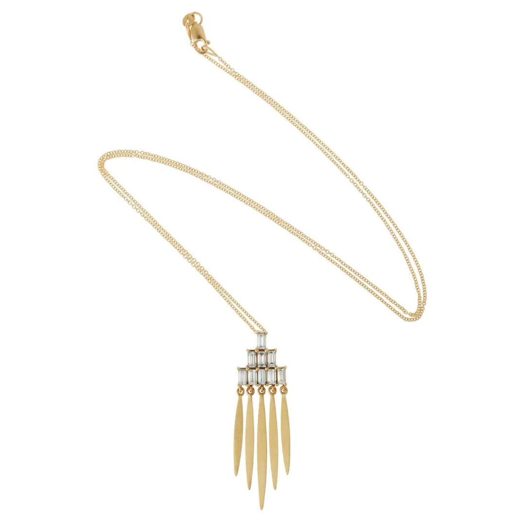 Grass Spike Pendant Y - D - Grass - Ileana Makri