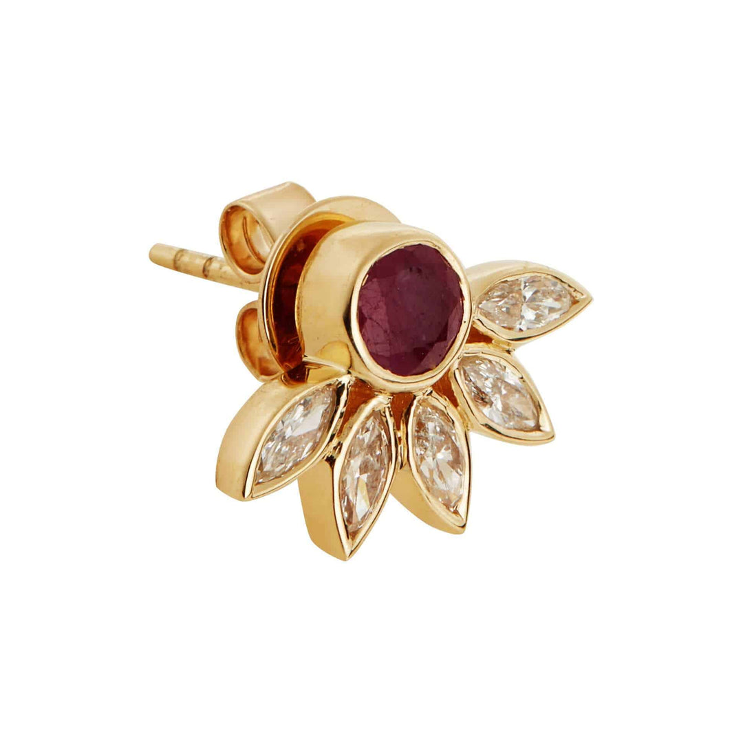 Grass Sunflower Studs Y - Ru - Lchd - Grass - Ileana Makri