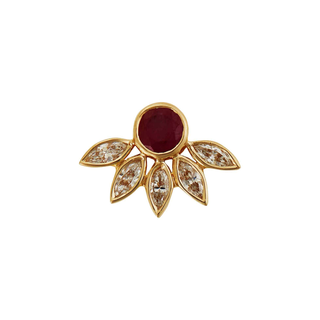Grass Sunflower Studs Y - Ru - Lchd - Grass - Ileana Makri