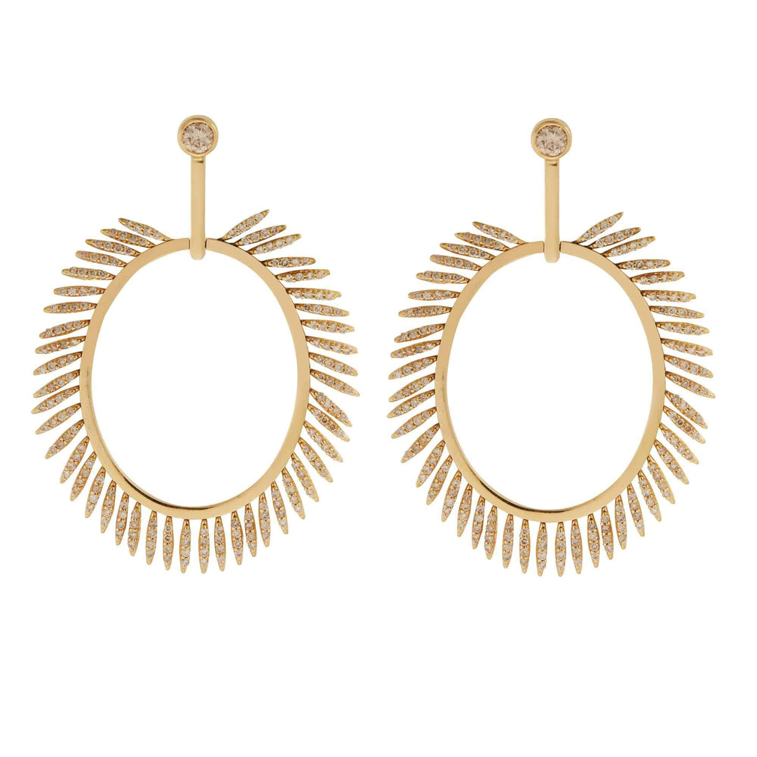Grass Sunny Diamond Earrings Y - LCHD - Grass - Ileana Makri