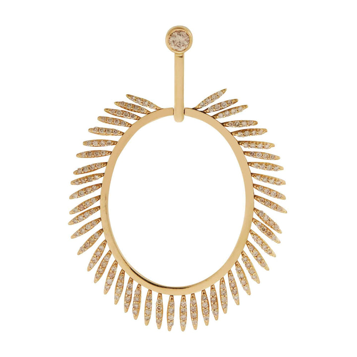 Grass Sunny Diamond Earrings Y - LCHD - Grass - Ileana Makri