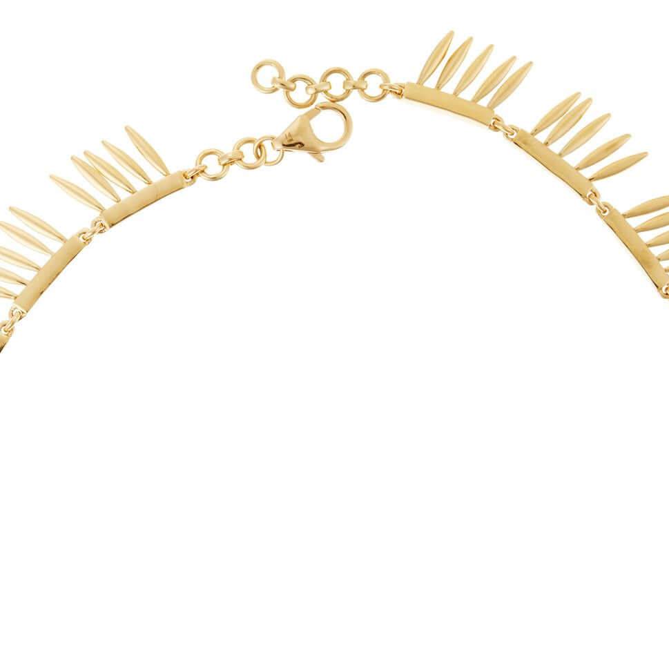 Grass Sunny Diamond Leaves Necklace Υ - Lchd - Grass - Ileana Makri