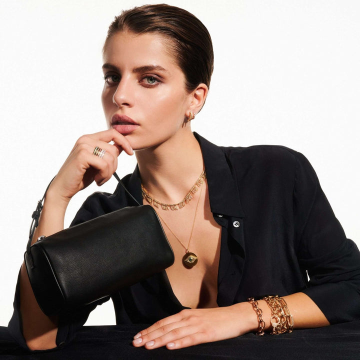 Grass Sunny Diamond Leaves Necklace Υ - Lchd - Grass - Ileana Makri