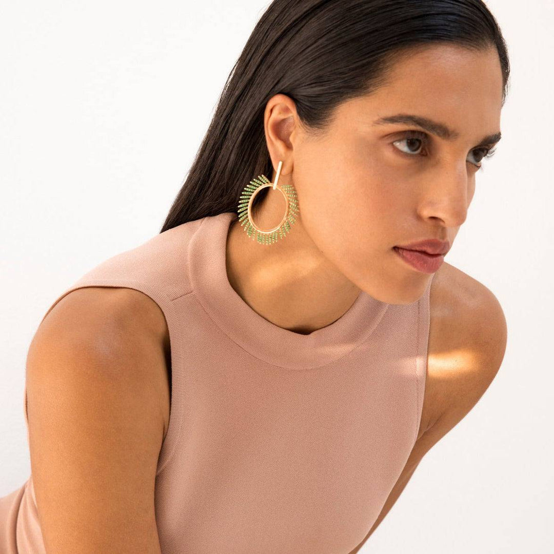 Grass Sunny Earrings Y - EM - Grass - Ileana Makri