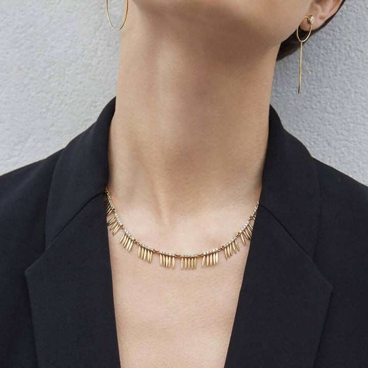 Grass Sunny Leaves Necklace Υ - Lchd - Grass - Ileana Makri