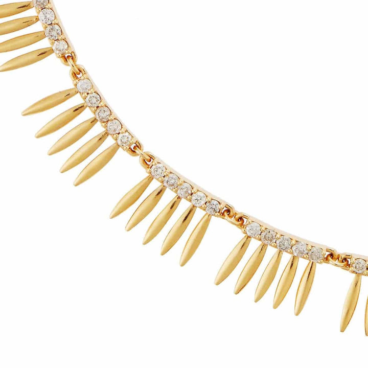 Grass Sunny Leaves Necklace Υ - Lchd - Grass - Ileana Makri