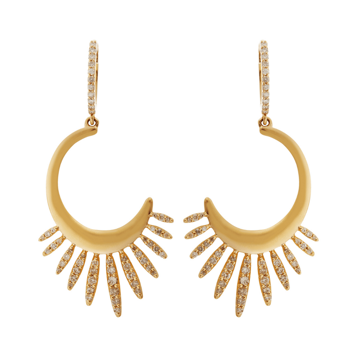 Grass Sunrise Leaves Earrings Y - CHD - Grass - Ileana Makri