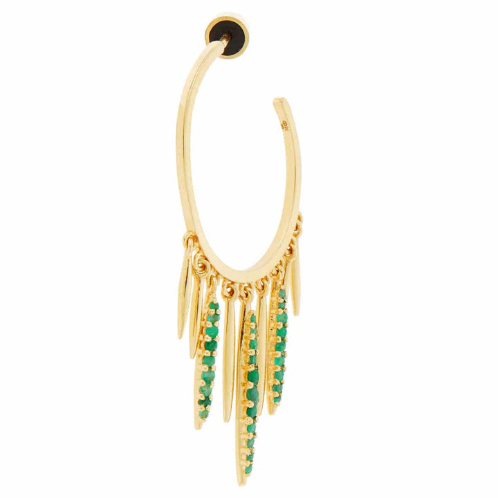 Grass Sunset Spike Hoops Y - EM - Grass - Ileana Makri