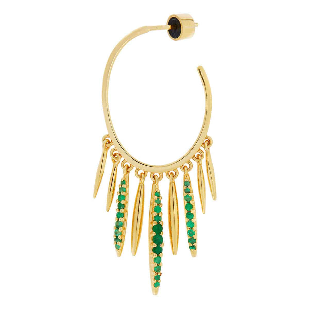 Grass Sunset Spike Hoops Y - EM - Grass - Ileana Makri
