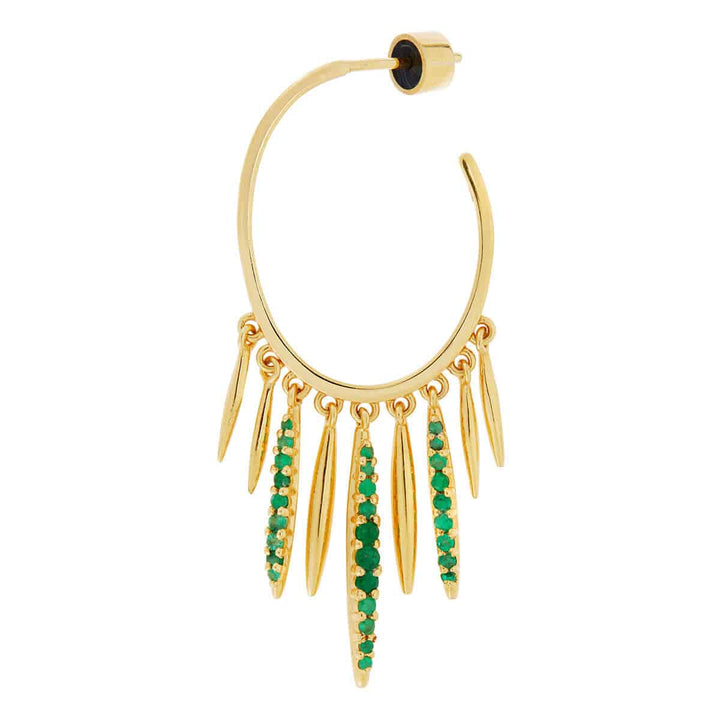 Grass Sunset Spike Hoops Y - EM - Grass - Ileana Makri