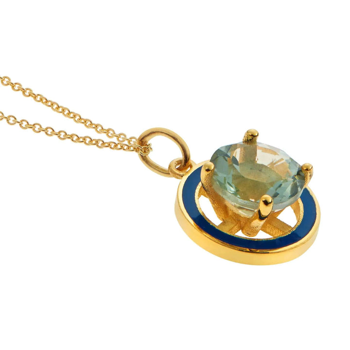 Green Amethyst Enamel - Eye M Neon Rocks - Ileana Makri