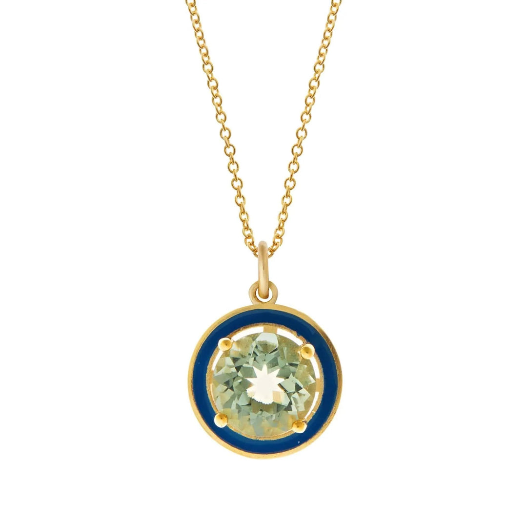 Green Amethyst Enamel - Eye M Neon Rocks - Ileana Makri