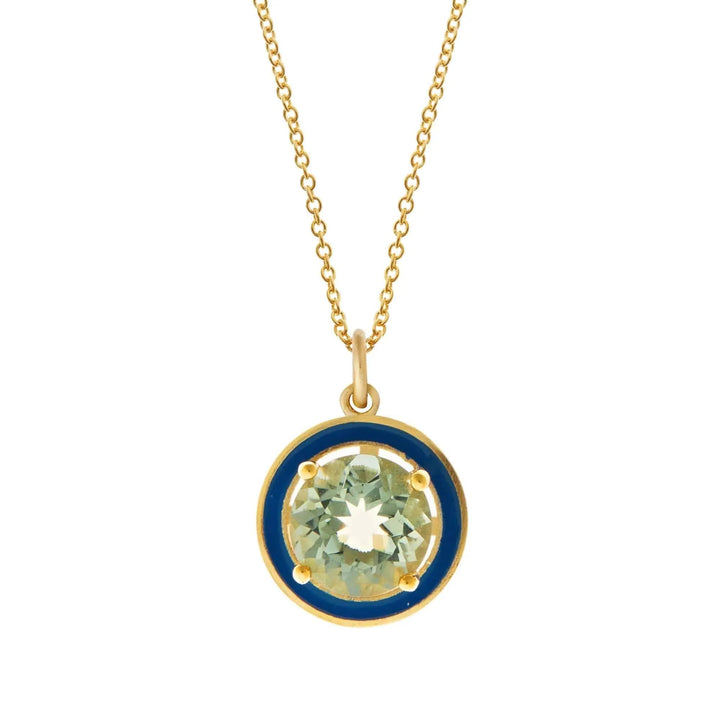 Green Amethyst Enamel - Eye M Neon Rocks - Ileana Makri