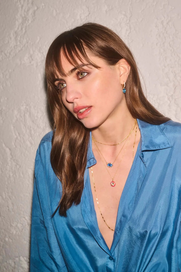 Green Amethyst Enamel - Eye M Neon Rocks - Ileana Makri