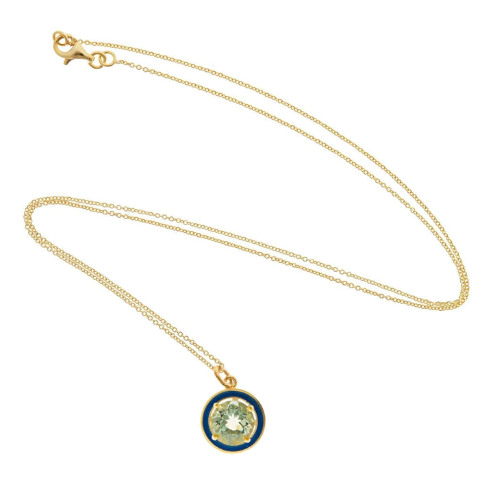 Green Amethyst Enamel - Eye M Neon Rocks - Ileana Makri