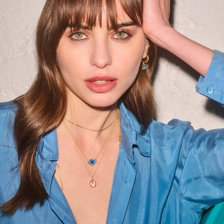 Green Amethyst Enamel - Eye M Neon Rocks - Ileana Makri