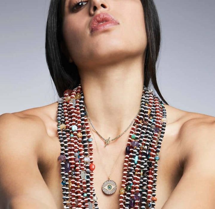 Green Diamond Riviera Necklace - Classic - Ileana Makri