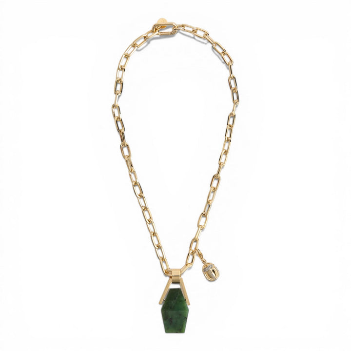 Green Jade Portal Necklace - La Double J Accessories - Ileana Makri