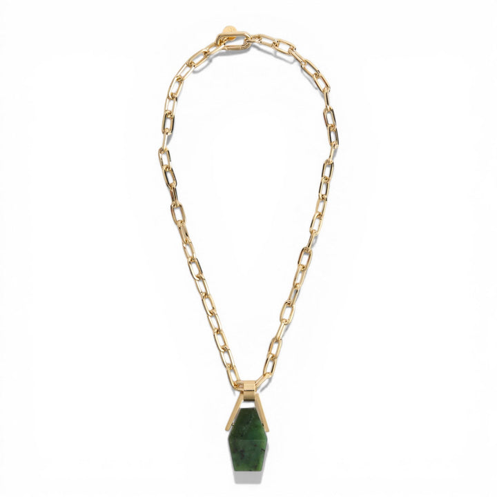 Green Jade Portal Necklace - La Double J Accessories - Ileana Makri