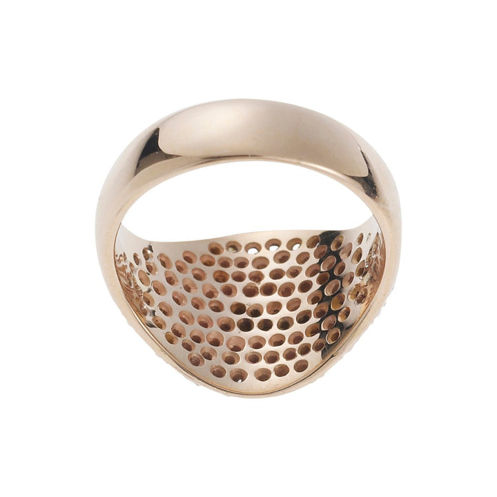 Havana Ring Rose Gold & Champagne Diamonds - Classic - Ileana Makri