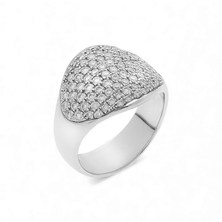 Havana Ring White Gold & Diamonds - Classic - Ileana Makri