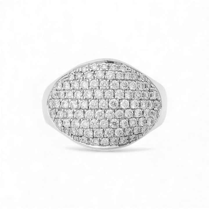 Havana Ring White Gold & Diamonds - Classic - Ileana Makri