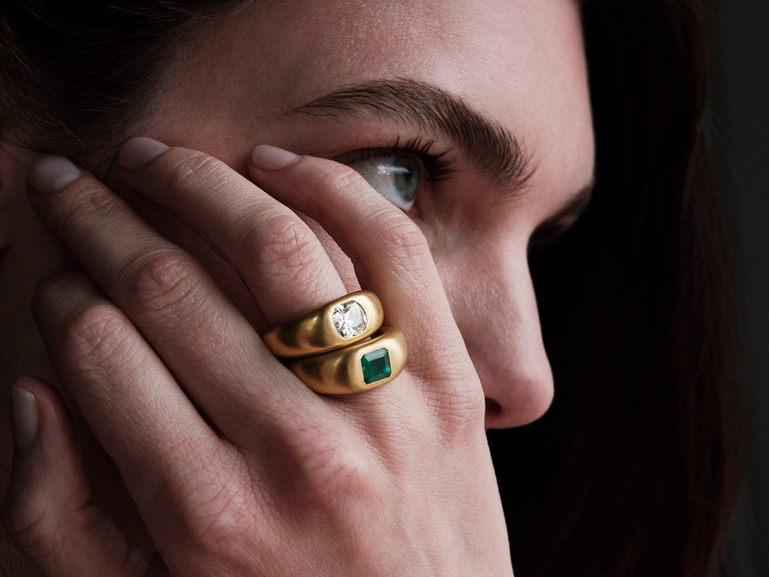 Havana Ring with Cushion Diamond - One of a Kind - Ileana Makri