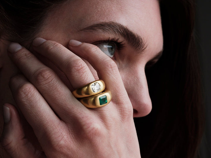 Havana Ring with Cushion Diamond - One of a Kind - Ileana Makri