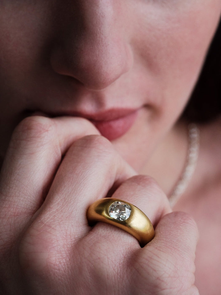 Havana Ring with Cushion Diamond - One of a Kind - Ileana Makri