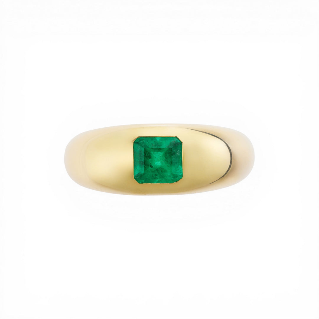 Havana Ring with Cushion Emerald - One of a Kind - Ileana Makri