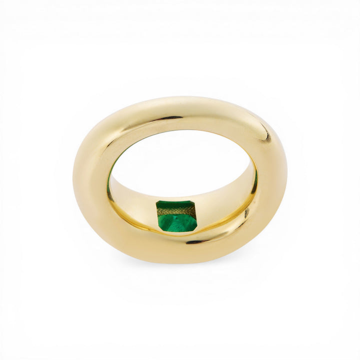 Havana Ring with Cushion Emerald - One of a Kind - Ileana Makri