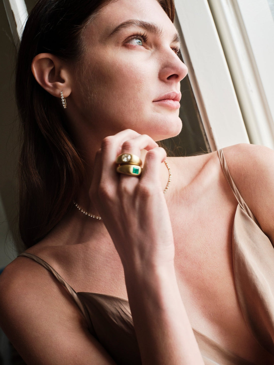 Havana Ring with Cushion Emerald - One of a Kind - Ileana Makri