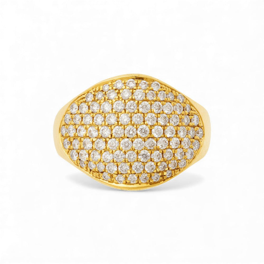 Havana Ring Yellow Gold & Diamonds - Classic - Ileana Makri
