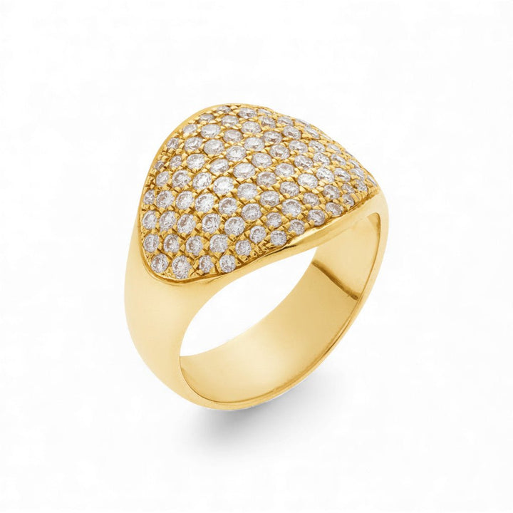 Havana Ring Yellow Gold & Diamonds - Classic - Ileana Makri