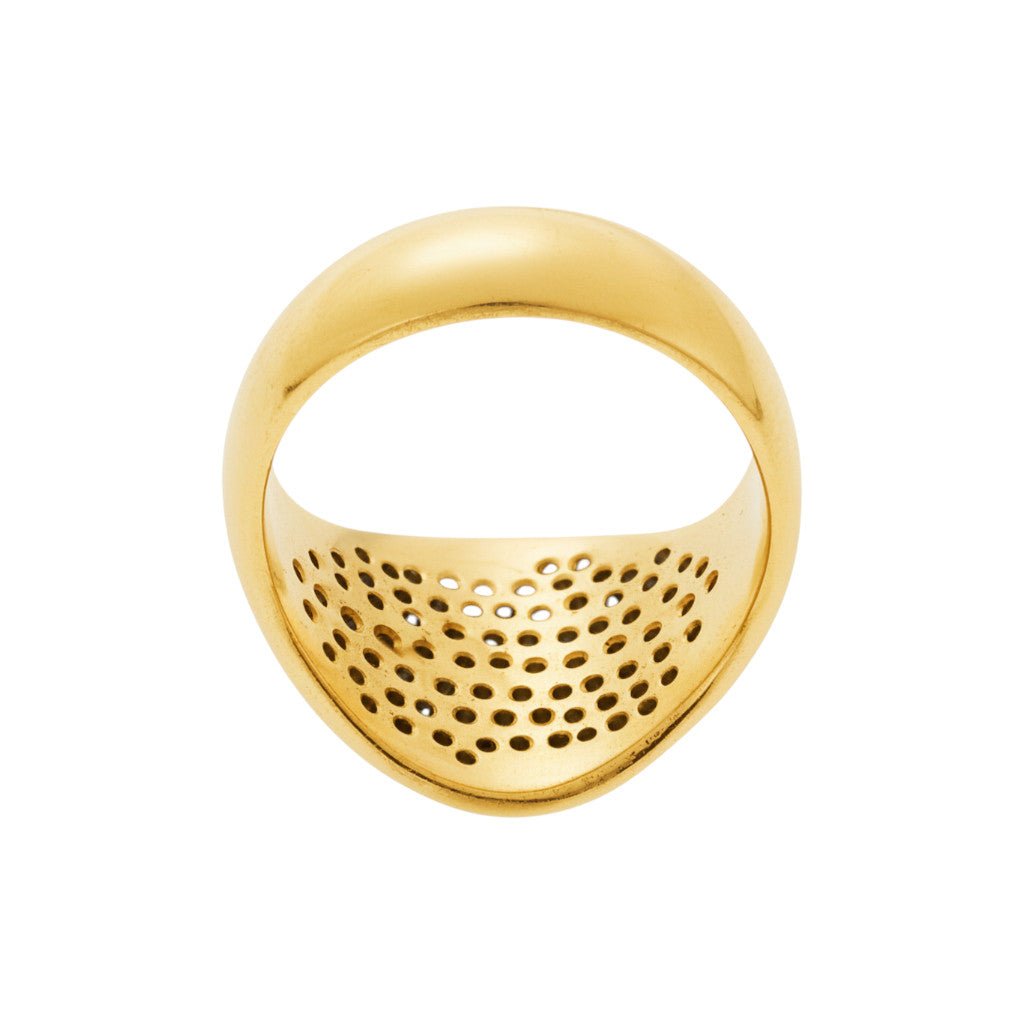 Havana Ring Yellow Gold & Diamonds - Classic - Ileana Makri
