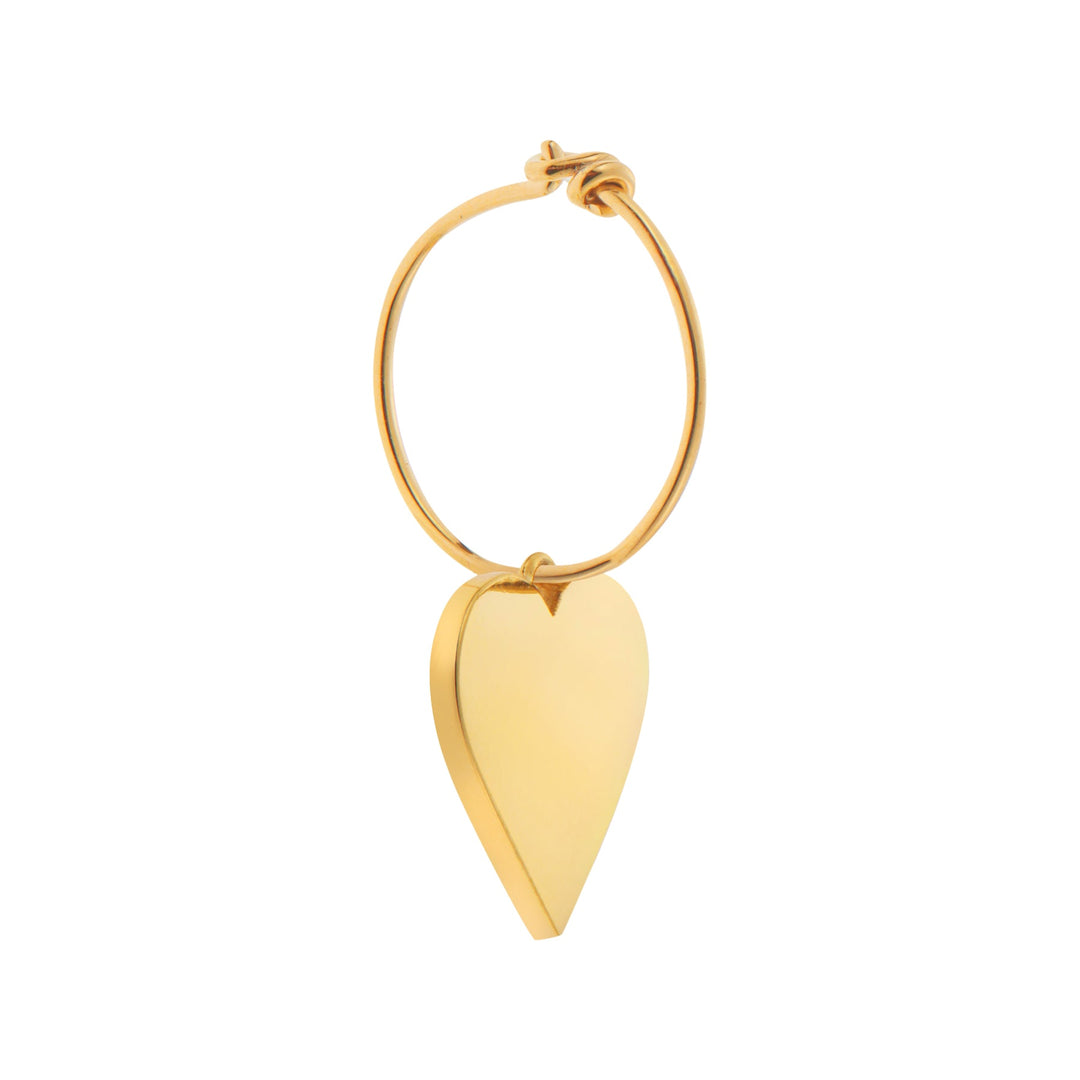 Heart Beat Hoops Green - Eye M Hearts - Ileana Makri