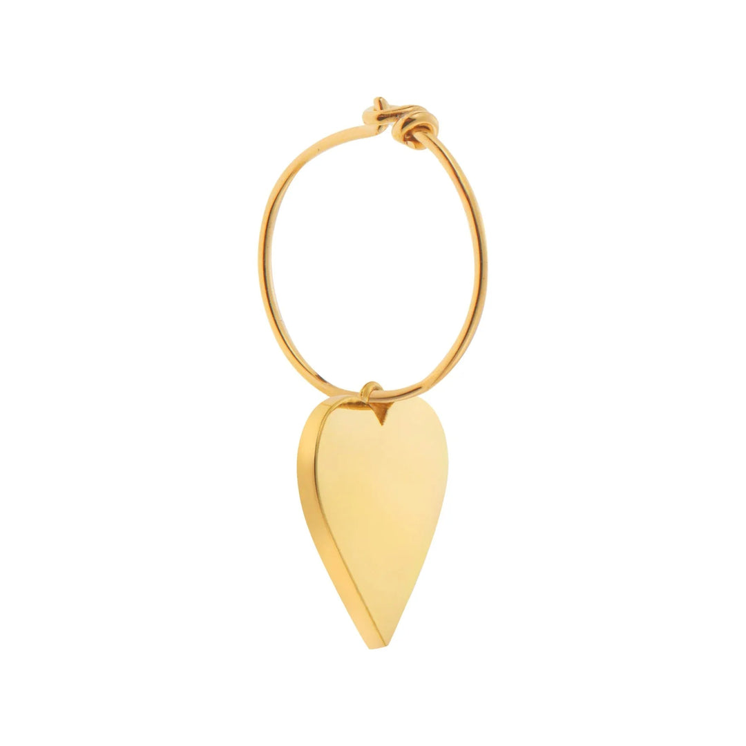 Heart Beat Hoops Red - Eye M Hearts - Ileana Makri