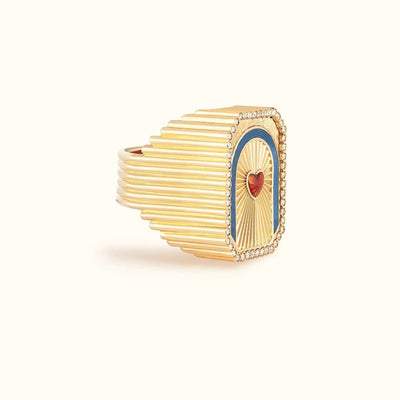 Heart Mini Scap Ring - Marie Lichtenberg - Ileana Makri store
