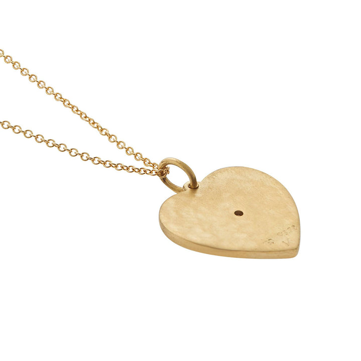 Heart with Diamond Star Pendant - SYMBOLS - Ileana Makri