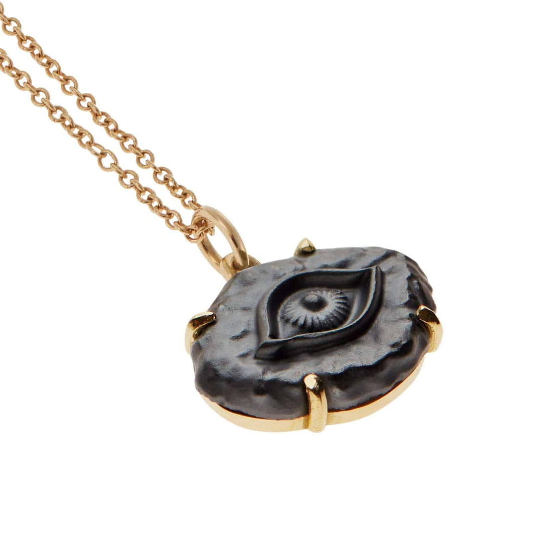 Hematite Evil Eye - Exclusive - Ileana Makri store