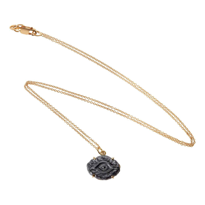 Hematite Evil Eye - Exclusive - Ileana Makri store