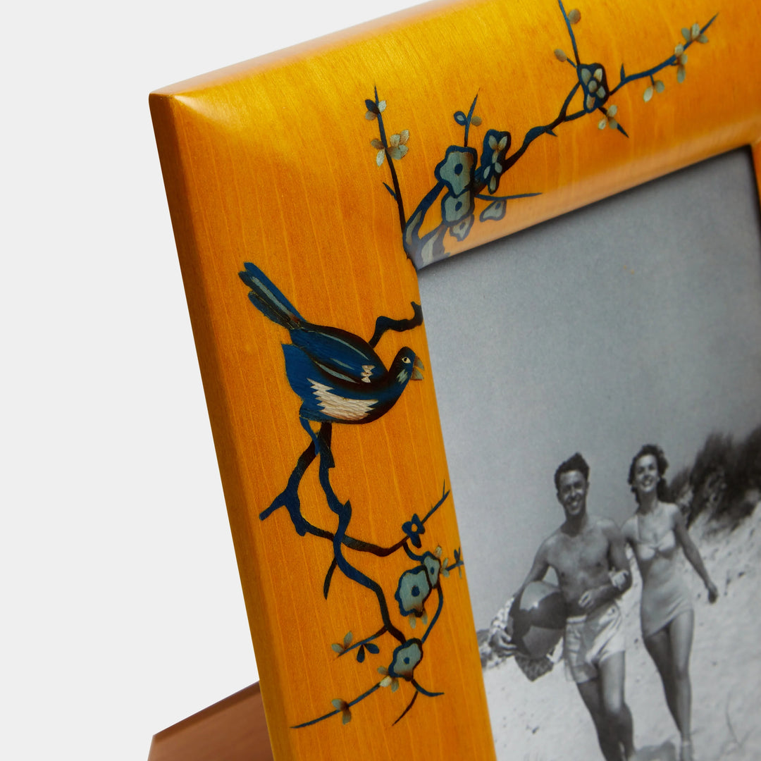 Birds Marquetry Picture Frame, Home Decor, Ileana Makri, Picture Frames