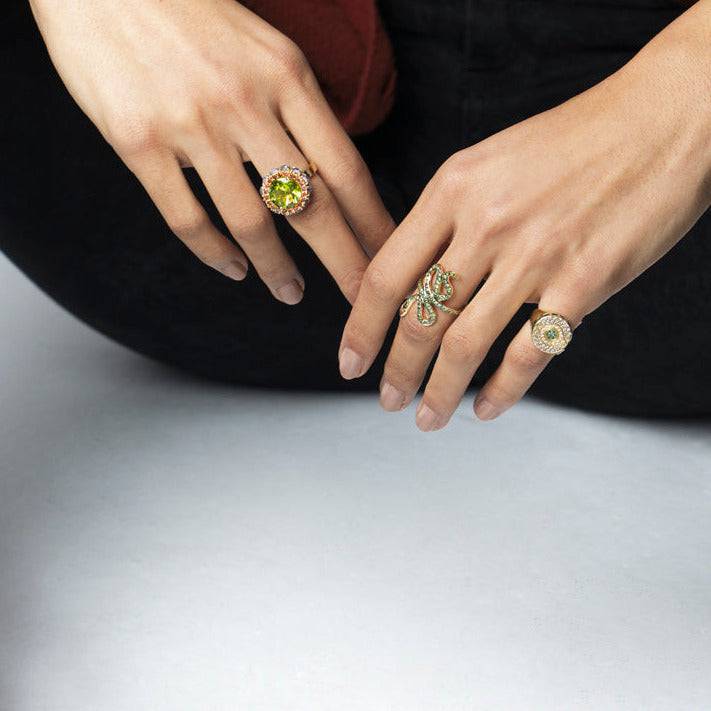 Hope Eternity Flower Ring - Bespoke - Ileana Makri store