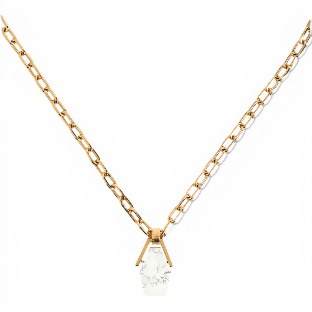 Howlite Portal Necklace - La Double J Accessories - Ileana Makri