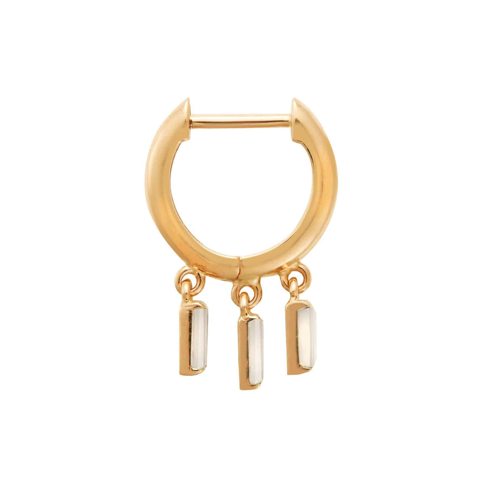 Hug Baguette Hoops Y - D - Grass - Ileana Makri