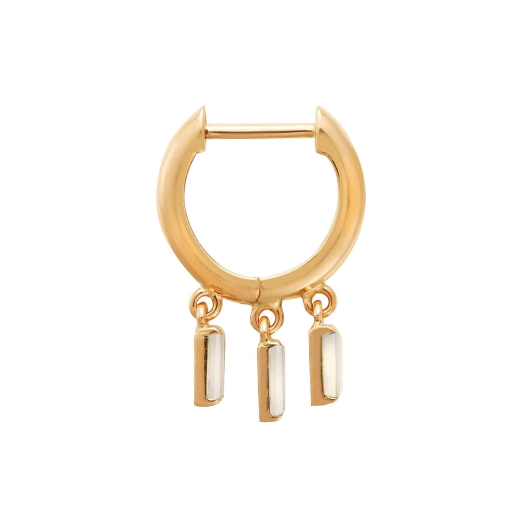 Hug Baguette Hoops Y - D - Grass - Ileana Makri