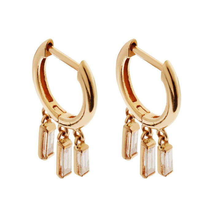 Hug Baguette Hoops Y - D - Grass - Ileana Makri