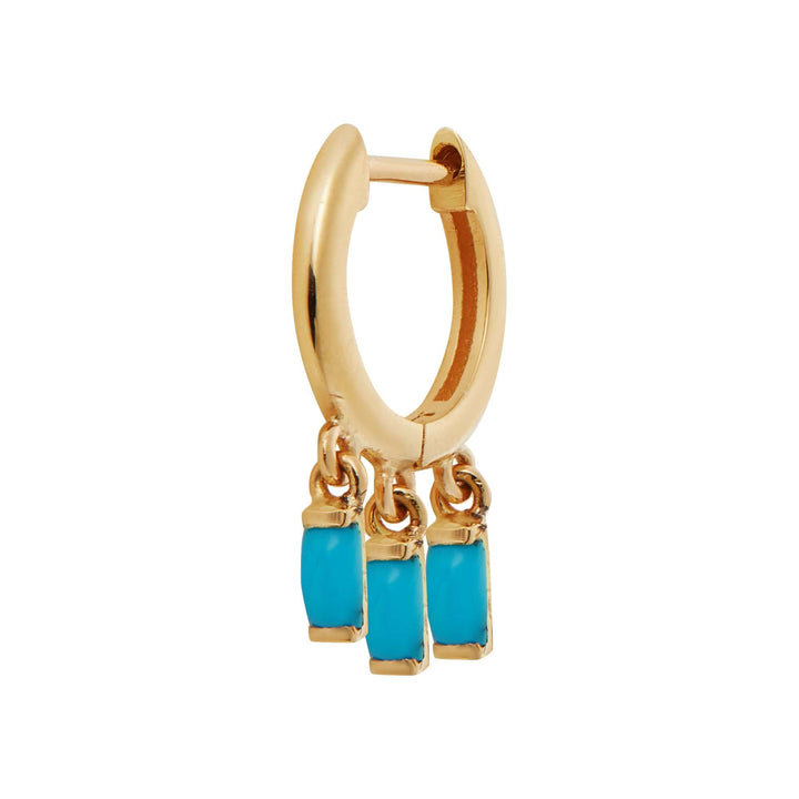 Hug Baguette Hoops Y-TURQ - Grass - Ileana Makri store