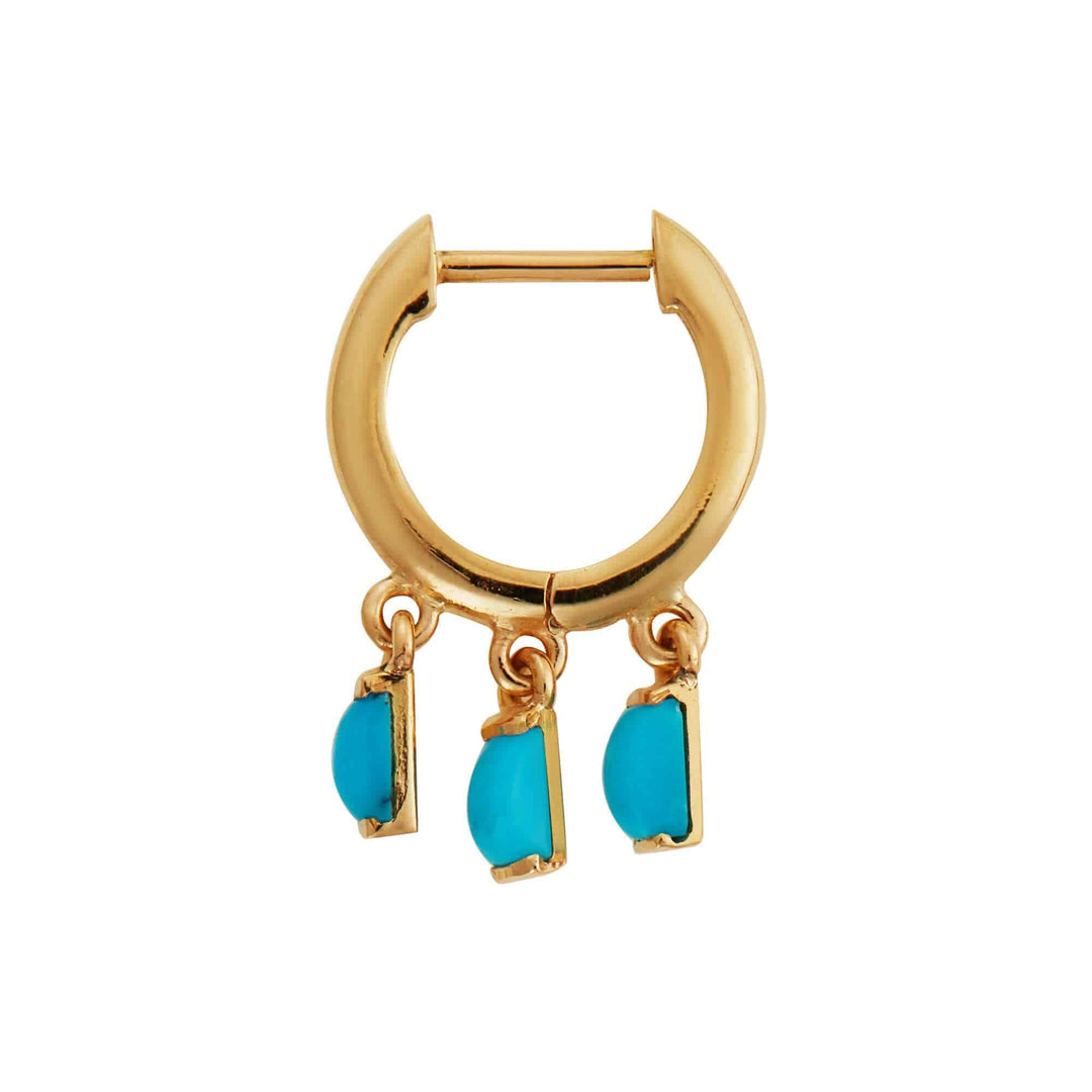 Hug Baguette Hoops Y-TURQ - Grass - Ileana Makri store